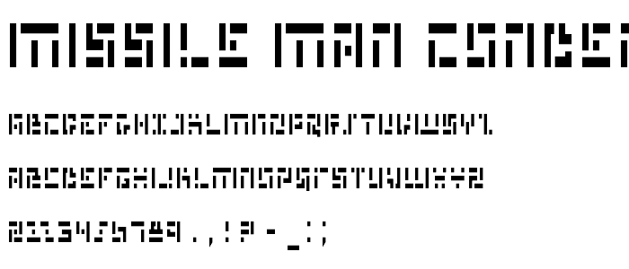 Missile Man Condensed font